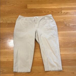 Coldwater women’s beige modern fit cropped pants size 16.
